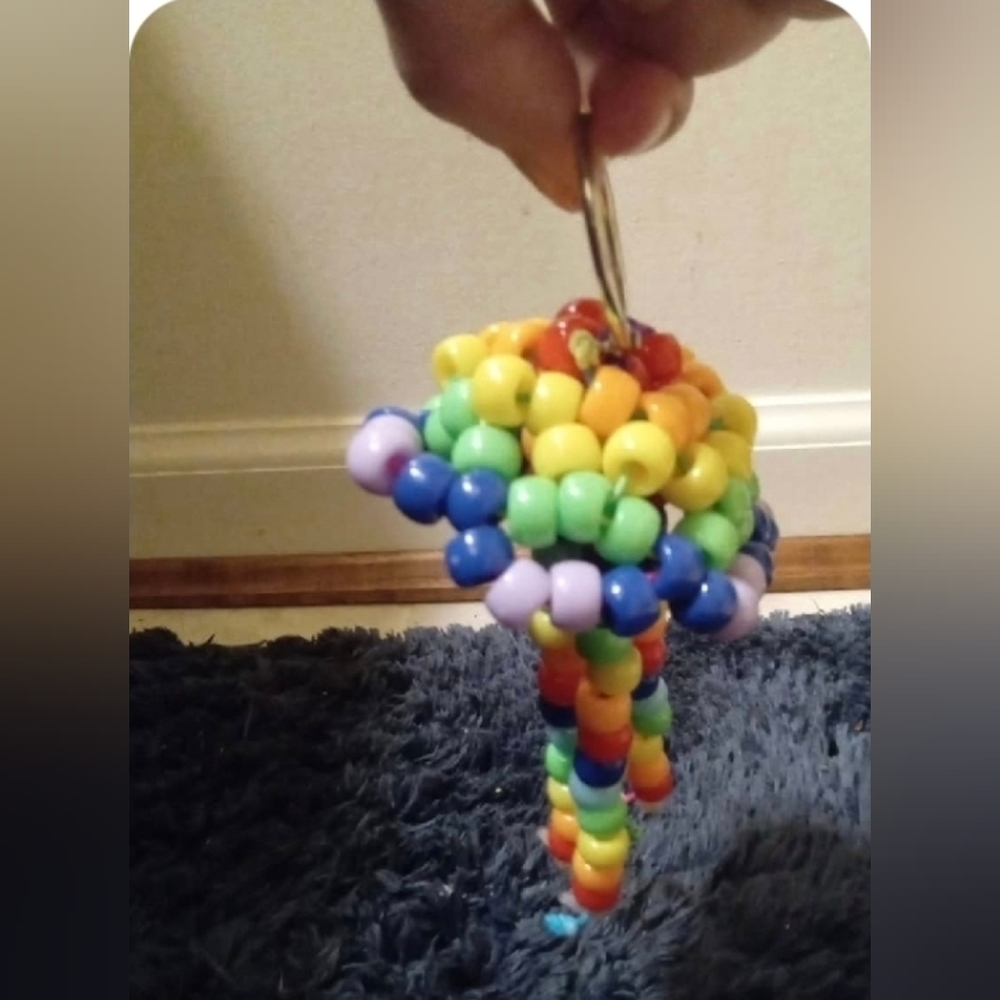Colorful Beaded Keychain - Picture 5 of 5